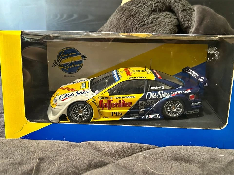 RARE 1/18 diecast Opel racecar- Minichamp(team Rosberg)