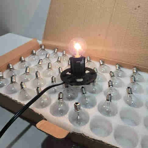 38 Clear Incandescent Lightbulbs For Outdoor String Lighting