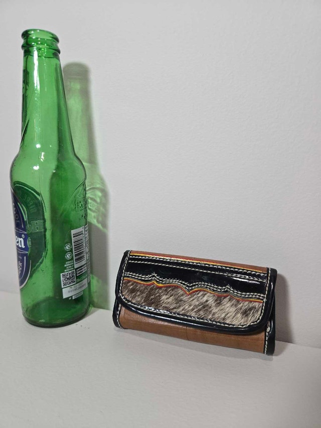 Vintage Columbian Carriel Leather Hair-On Hide Wallet - photo 2