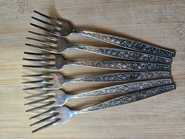 Vintage National Stainless Granny / Pickle Forks