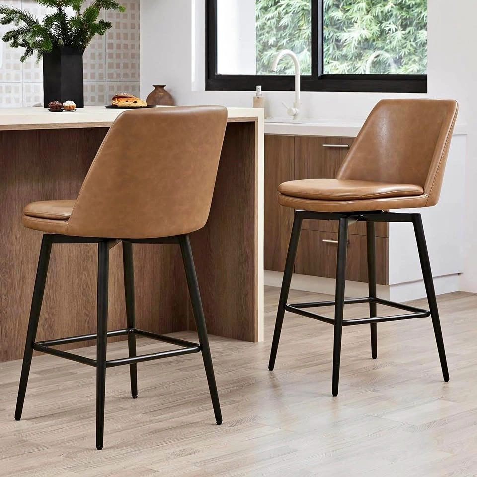 Swivel Counter Stools (Set of 2) – Brand New