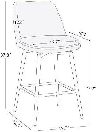 Swivel Counter Stools (Set of 2) – Brand New - photo 2