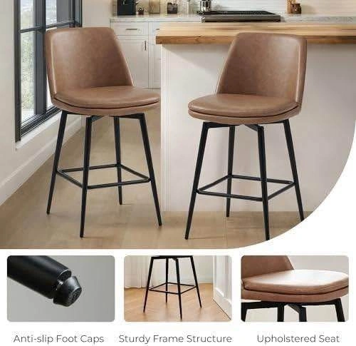 Swivel Counter Stools (Set of 2) – Brand New - photo 4
