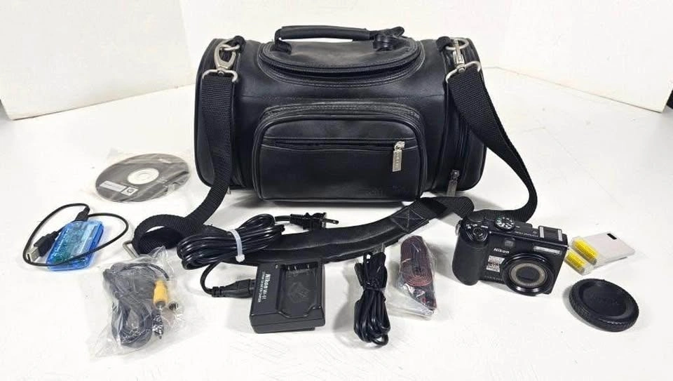 Nikon Coolpix P5100 Digital Camera – 12.1MP + Bag & Accessories
