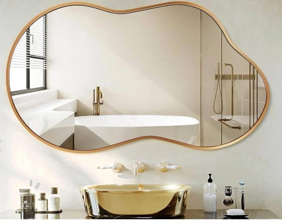 Modern Wall Mirror – Gold Frame New in Box - photo 5