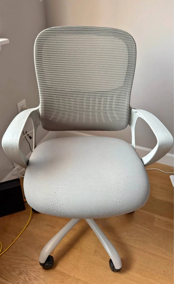 Gray Office Chair with Armrests