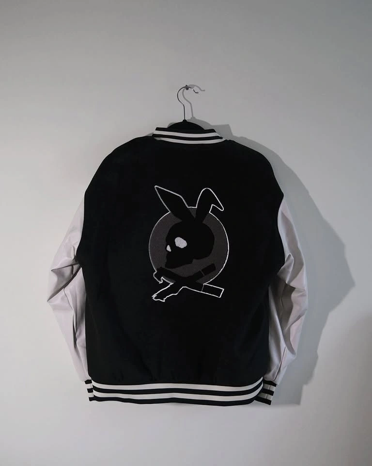 Don Smoke Wool and Leather Varsity Jacket Size S - photo 2