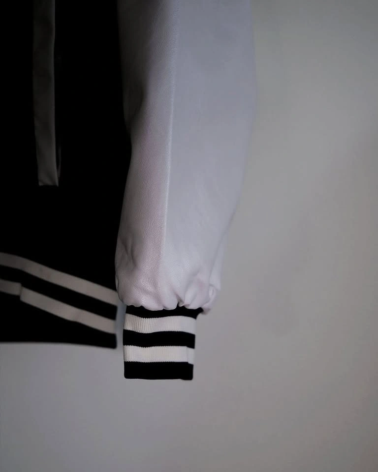 Don Smoke Wool and Leather Varsity Jacket Size S - photo 5
