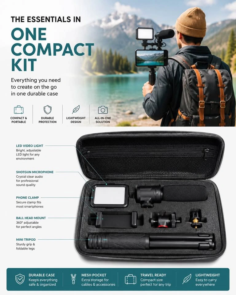 Movo iVlogger Complete Smartphone Video Kit for iPhone - photo 3