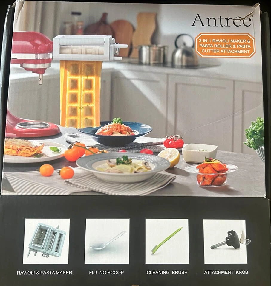 Antree 3-in-1 Ravioli Maker & Pasta Roller & Pasta Cutter