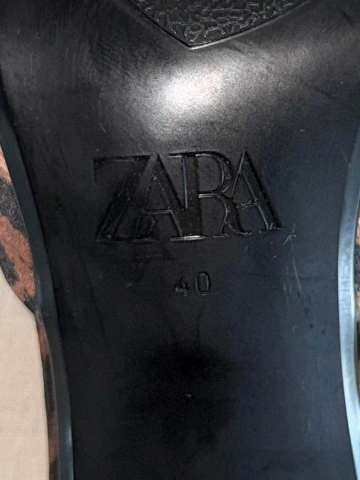 Zara Leopard Print Bow Kitten Heel Mules - photo 5