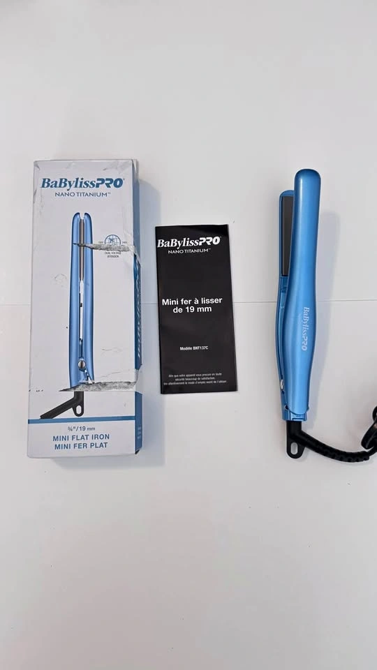 New - BaBylissPRO Nano Titanium Mini Flat Iron
