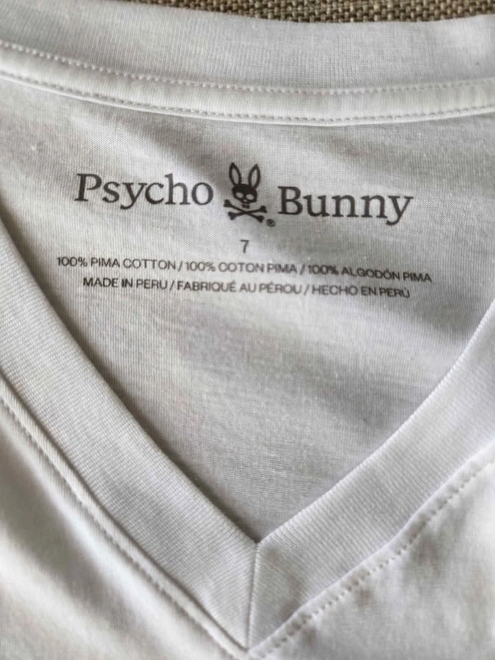 Psycho Bunny T-shirt - White | size 7 - photo 4