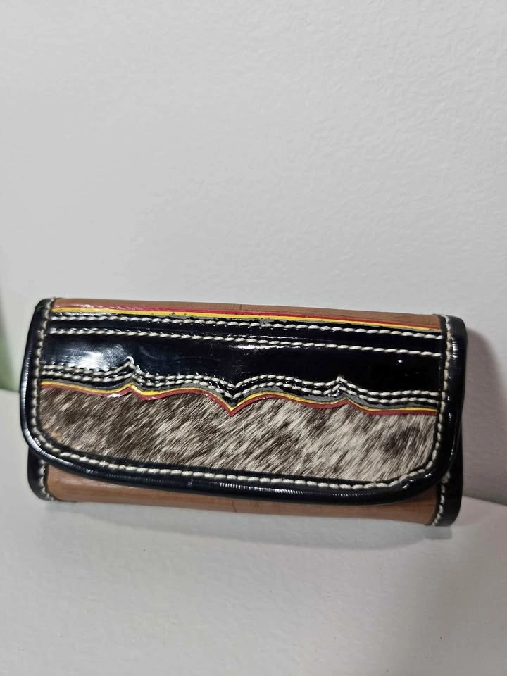Handmade Leather and Cowhide Belt Pouch