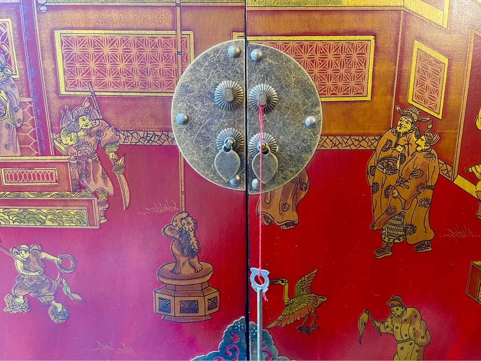 Solid wood finely painted Chinese buffet - photo 5