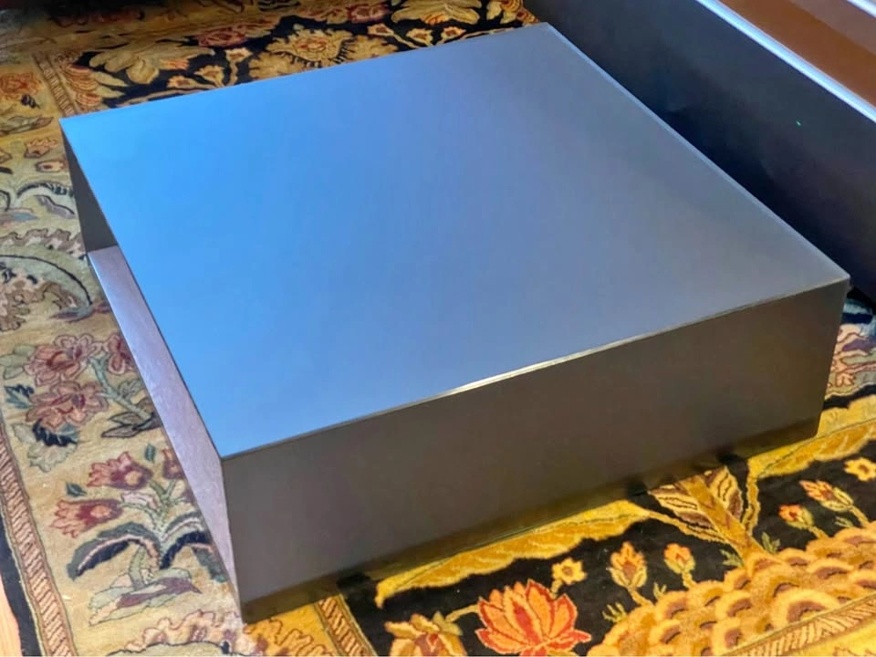 Modern Square Ligne Roset Coffee Table with Open Shelf