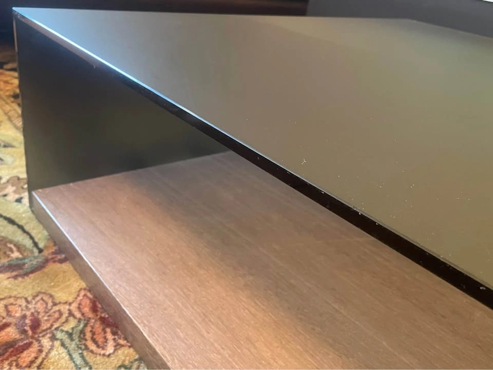 Modern Square Ligne Roset Coffee Table with Open Shelf - photo 2