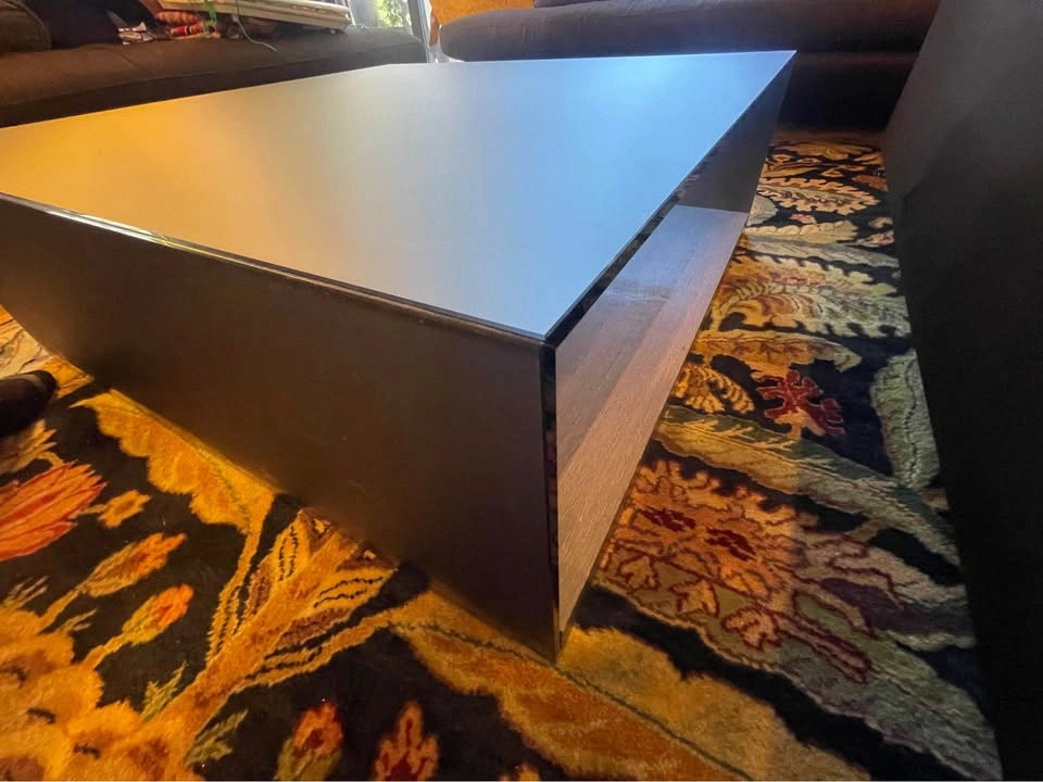 Modern Square Ligne Roset Coffee Table with Open Shelf - photo 5