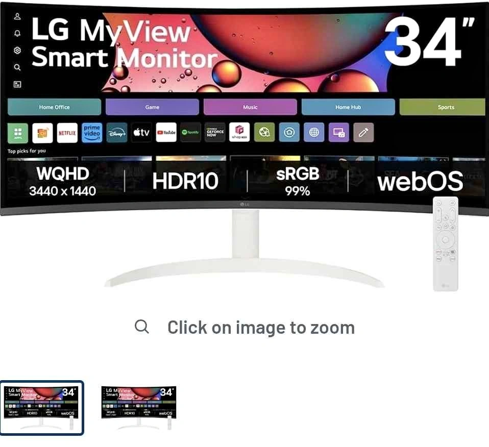 LG MyView Smart Monitor 34 inch