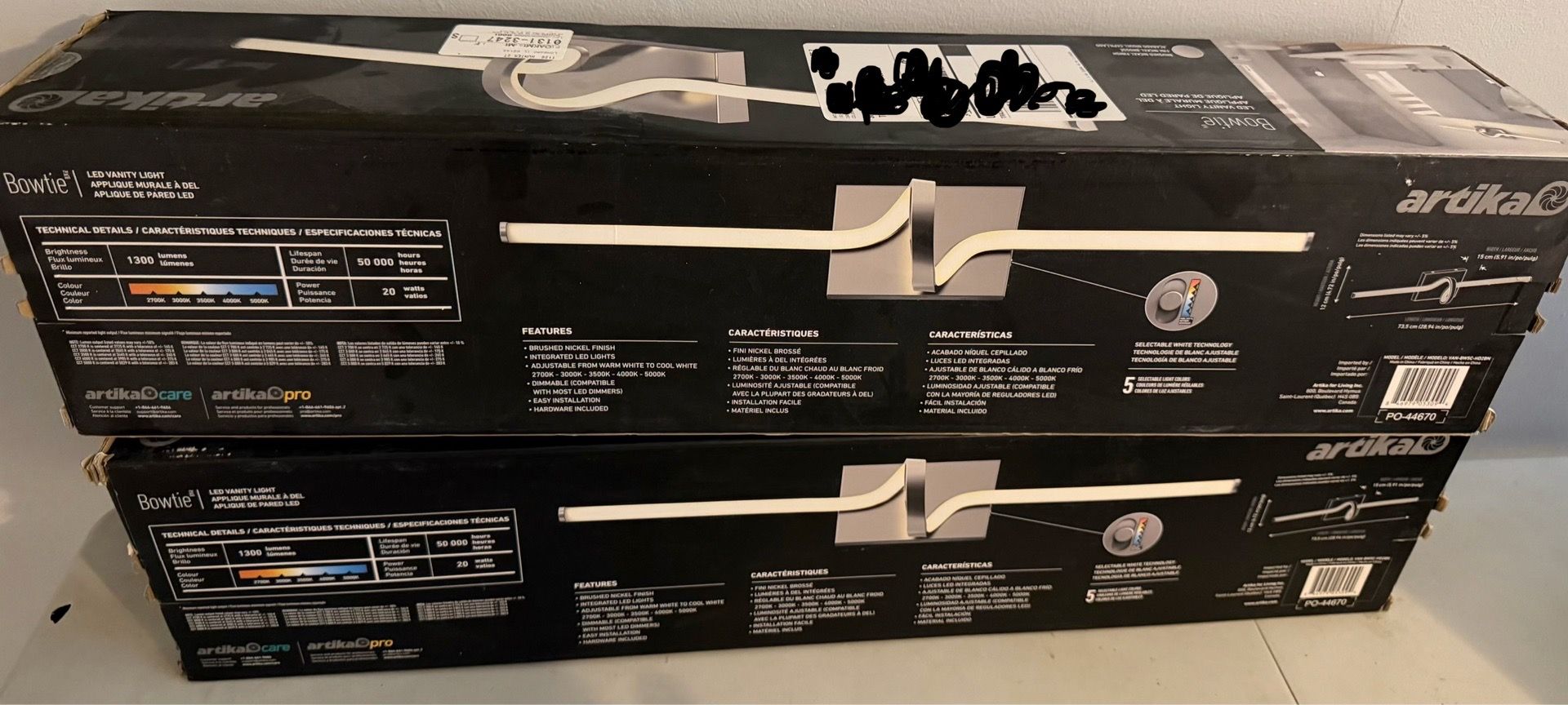 Bowtie 29-in Integrated LED 5-CCT Vanity Light Bar