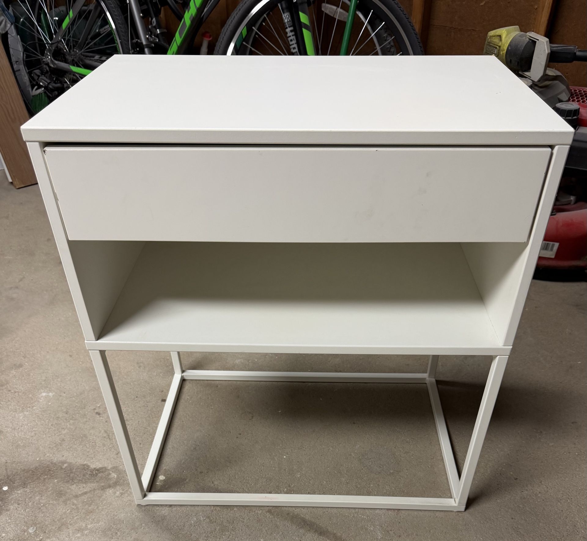 2x Nightstand, white, 23 5/8x15 3/8 "