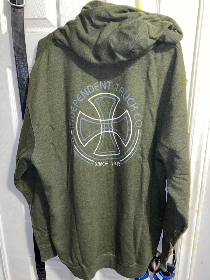 Mens Sz. XL Independent Skateboard Trucks Hood Sweater - photo 3