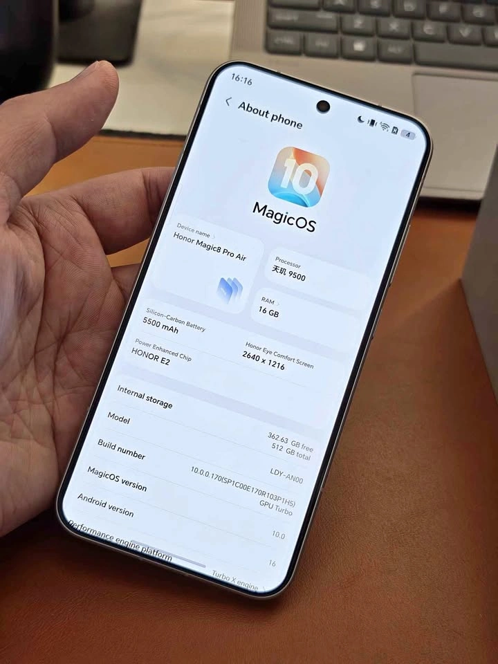 Honor Magic8 Pro Air 16GB/512GB White/Silver
