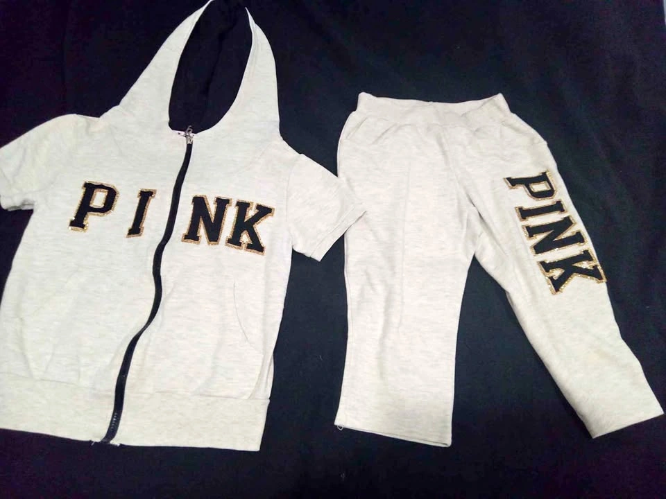 PINK hooded shirt and pants