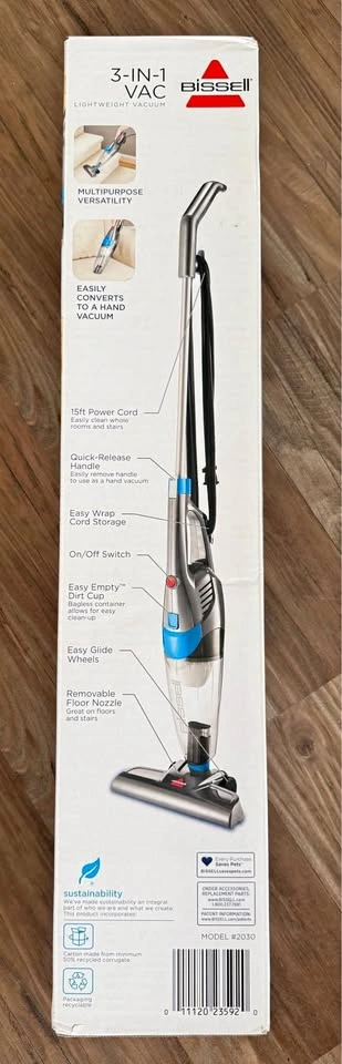 BISSELL 3-in-1 Corded Stick Vacuum