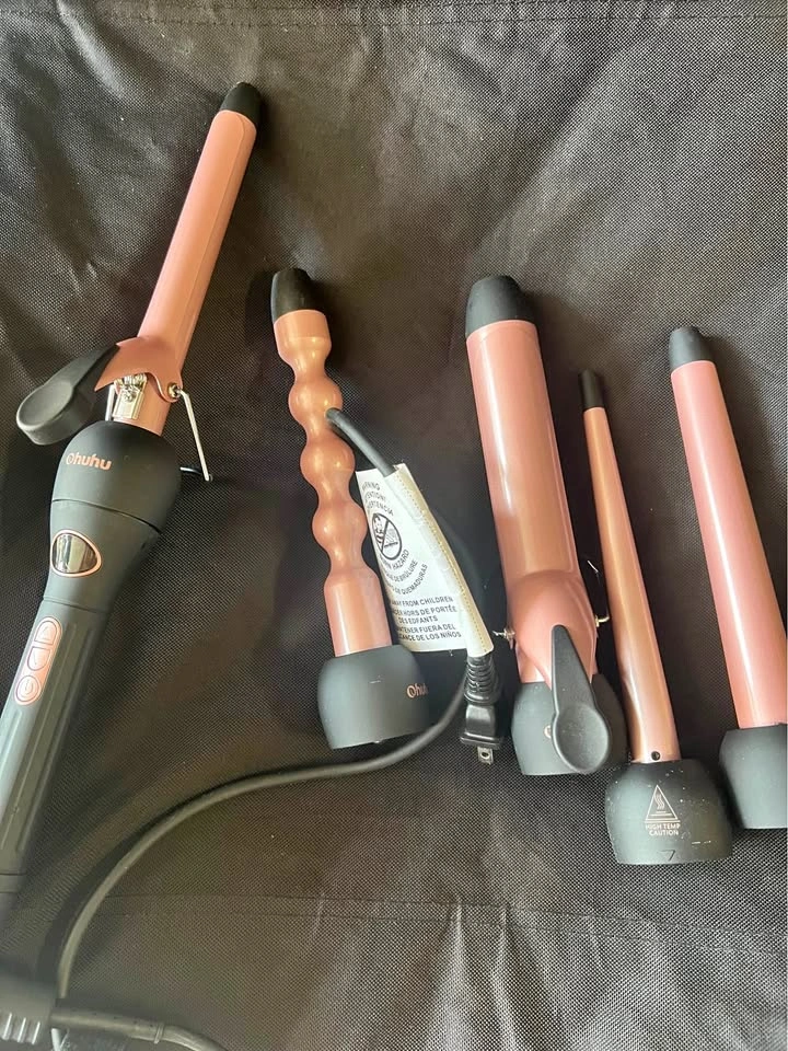 Ohuhu 5-in-1 Curling Iron & Wand Set