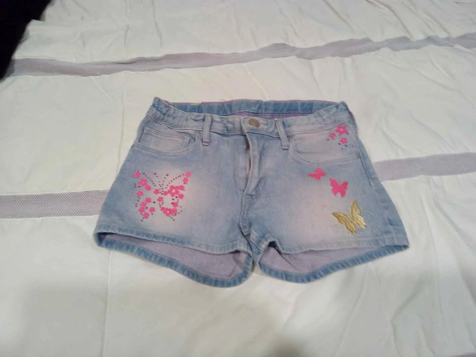 H&M sparkly denim shorts