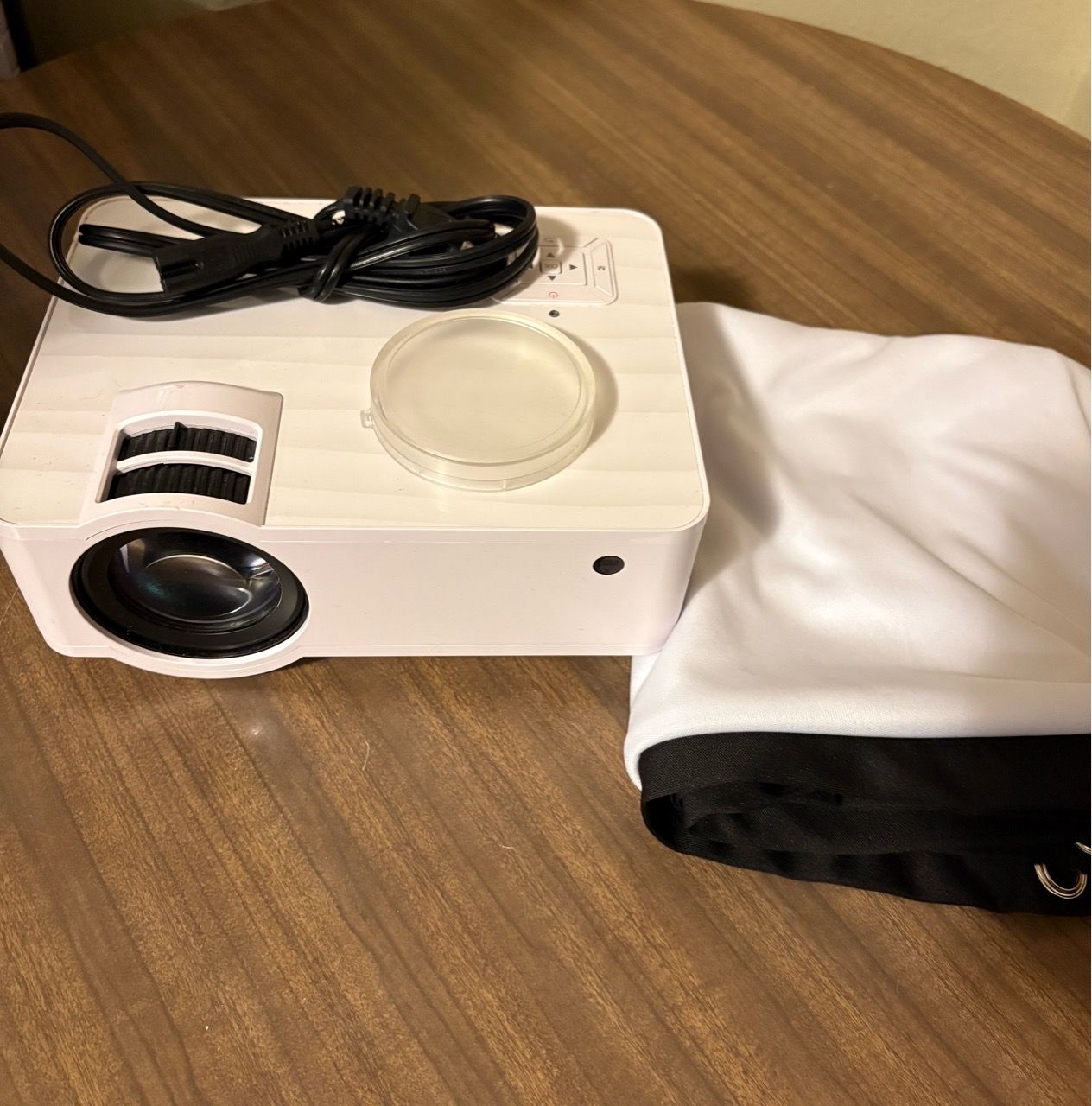 Topvision Projector 1080p with 100” Projector Screen