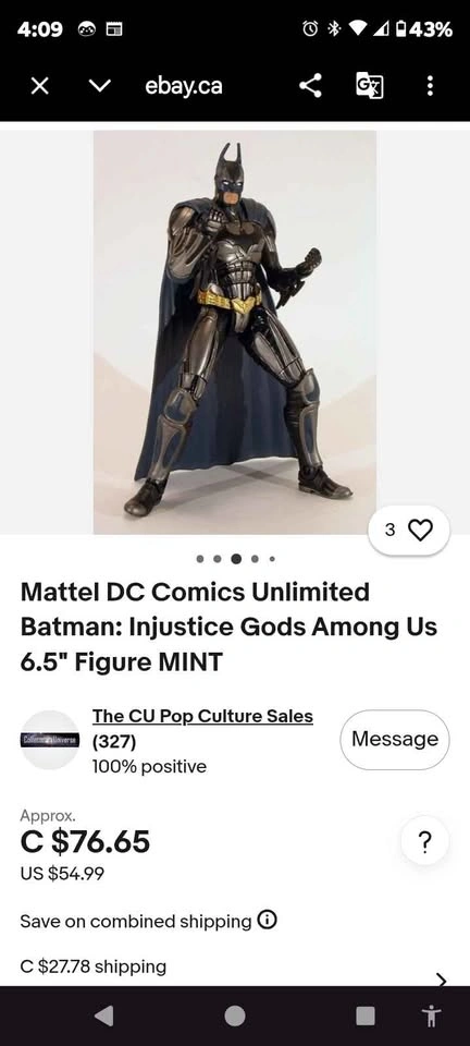 DC Comics Unlimited Injustice Batman Action Figure - 6" - photo 5