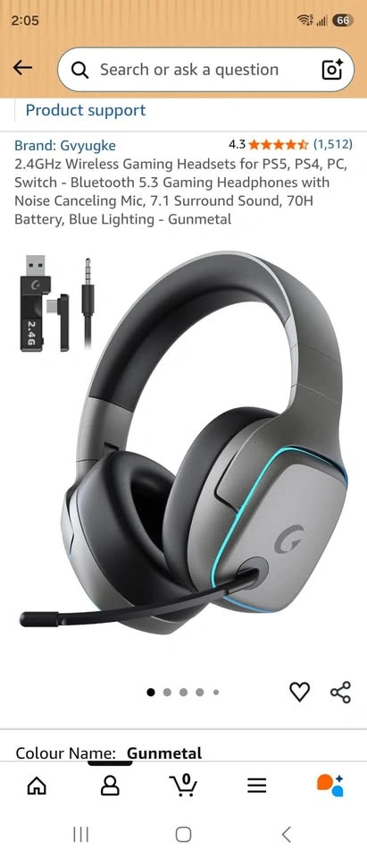 Gvyugke 2.4GHz Wireless Gaming Headset - photo 4