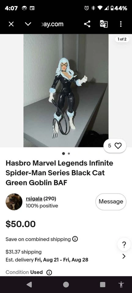 Hasbro Marvel Legends Black Cat Action Figure - 6" - photo 5