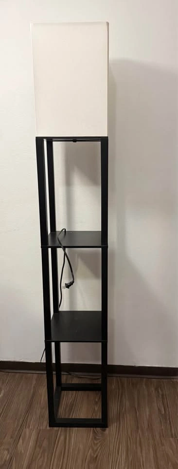 Floor Lamp with Shelves/ 2 level Display Rack - photo 2