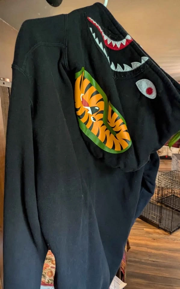 Bape pullover shark hoodie XL Authentic - photo 5