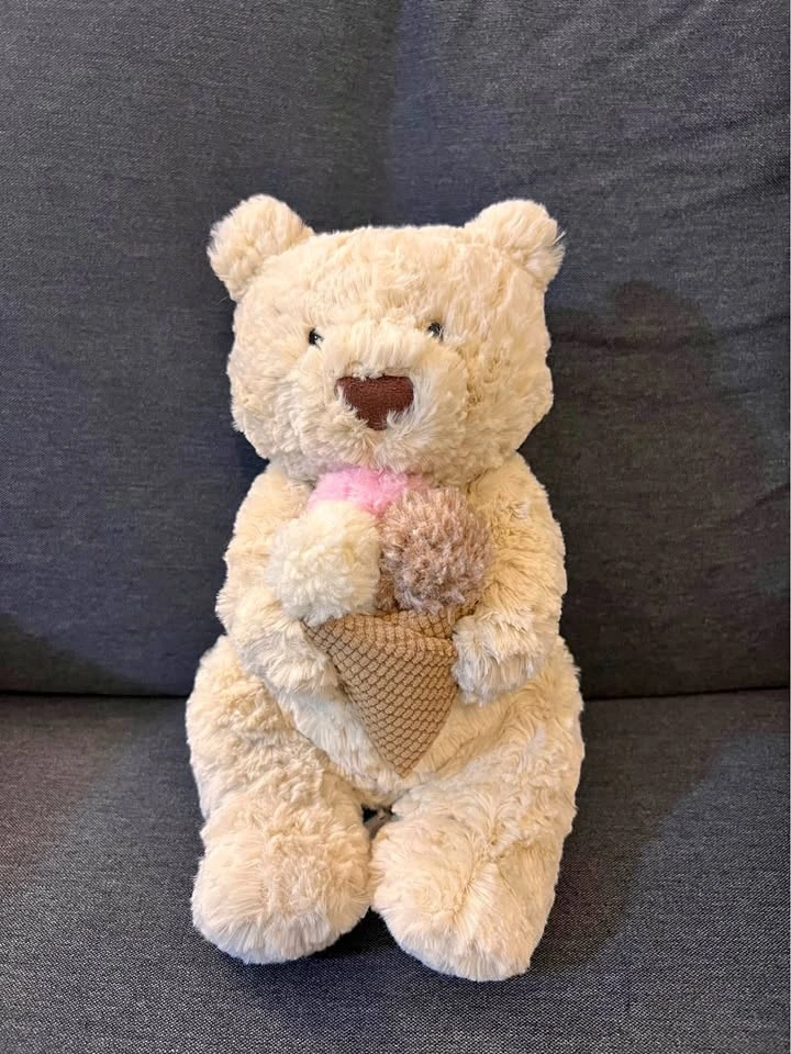 Jellycat Oatus Bear with Ice Cream