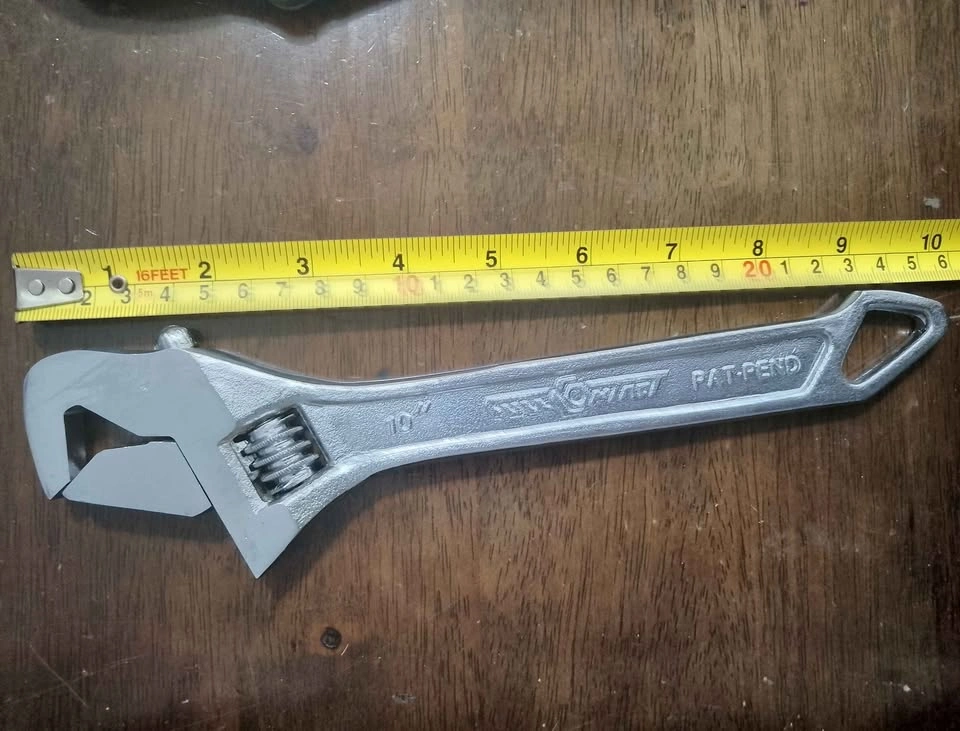 10 Inch Steel FullContact Adjustable Wrench - photo 4