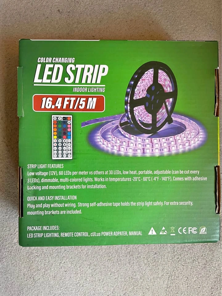 Color Changing LED Strip Light 16.4 FT