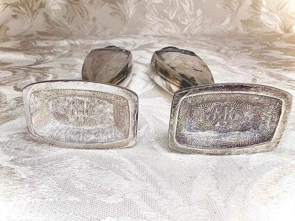 Viking Silver Plate Salt and Pepper Shakers - photo 2