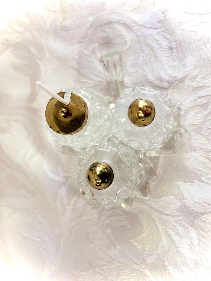 Vintage Cut Glass Cruet Set with Tray - photo 2