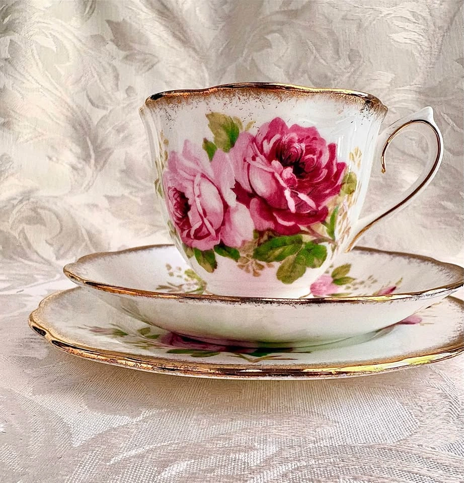 Royal Albert American Beauty Trio Tea Set