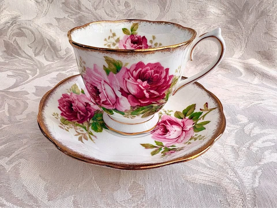 Royal Albert American Beauty Tea Cup and Saucer