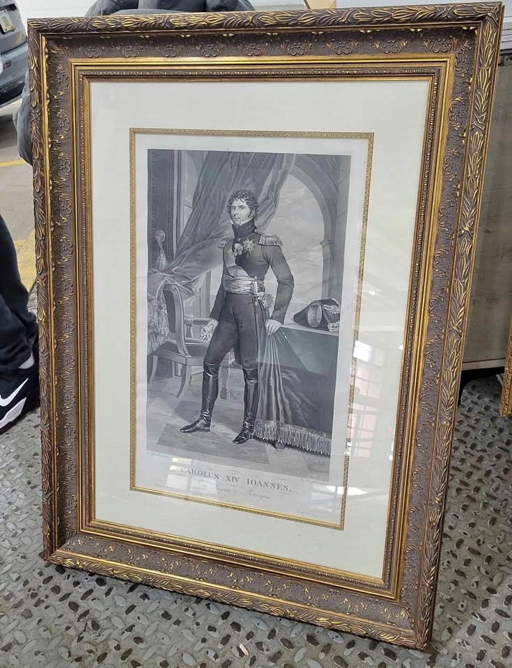 Antique-Style Framed Portrait
