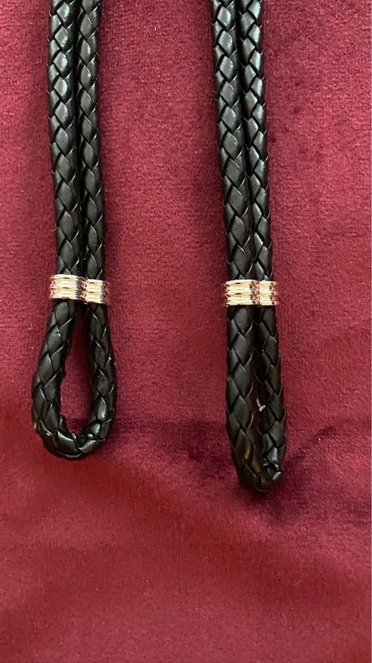 Black Braided Anchor Bracelets – Set of 2 - photo 4