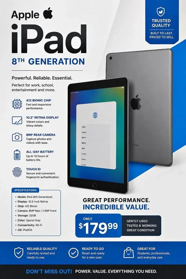 Apple iPad 8th Generation