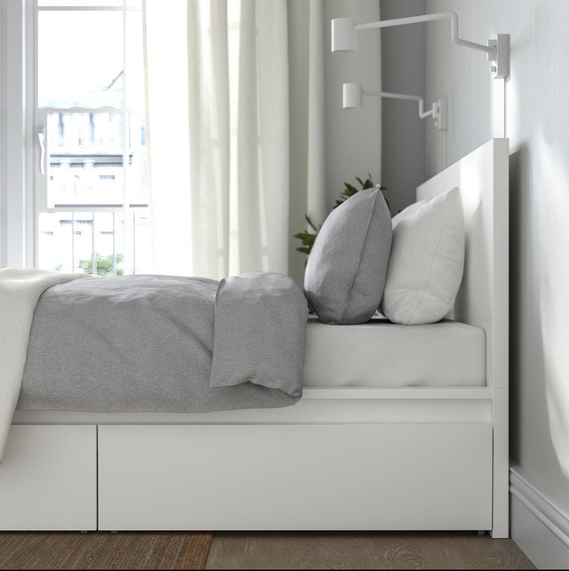 IKEA MALM Full Bed Frame with 4 Storage Boxes - photo 3