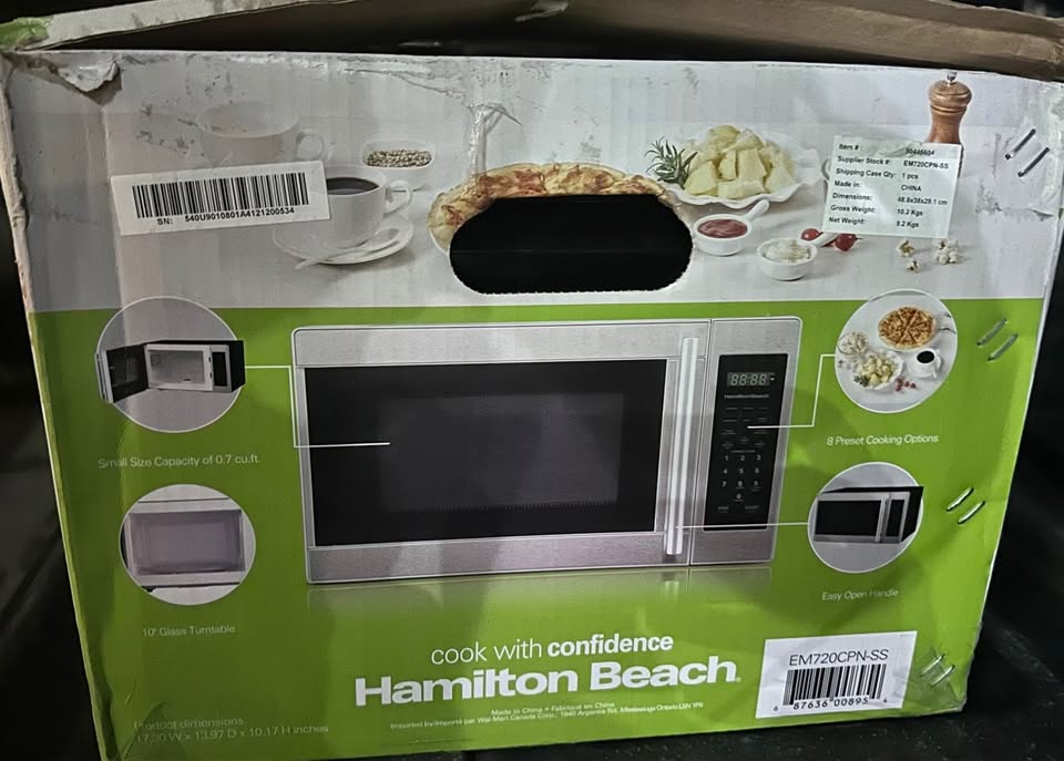Hamilton Beach 0.9 cu ft Microwave Oven – Compact (Open Box) - photo 2