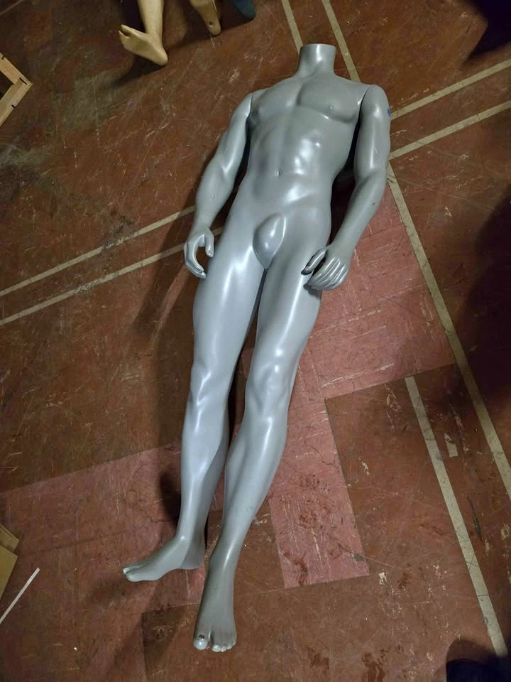 Single Gray Male Mannequin Full Body